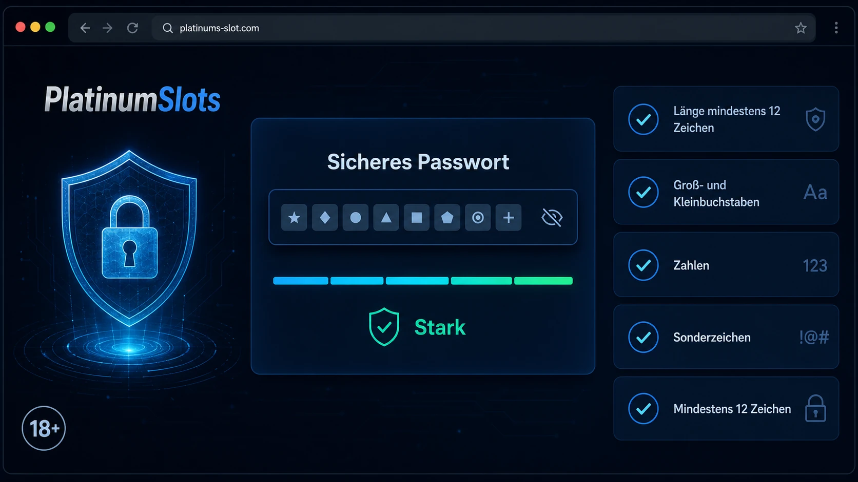 Merkmale eines sicheren Passworts